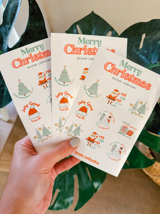 Holly Jolly Affirmations - Christmas Sticker Pack