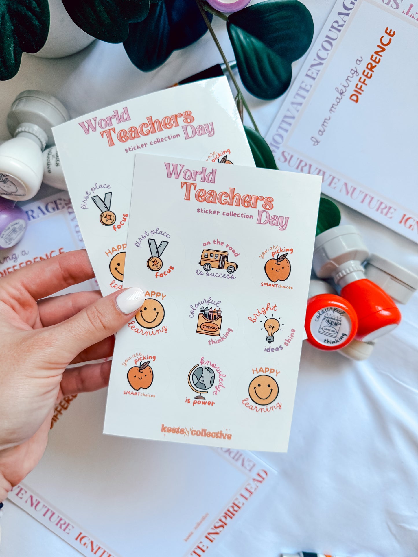 Affirmations for Teachers - World Teachers Day Sticker Pack