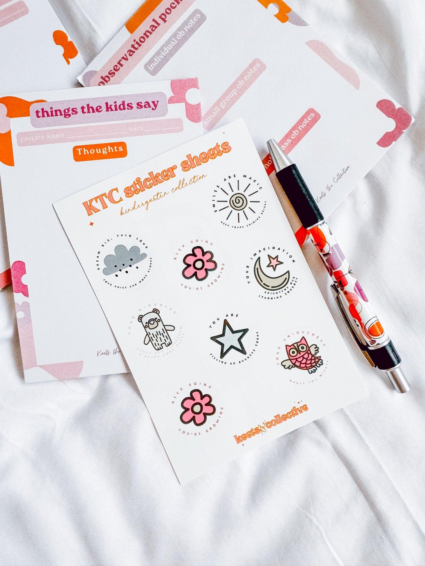 KTC sticker pack - kindergarten collection